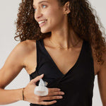 Back Snap Hands Free Nursing & Pumping Top in Onyx | Milk & Baby