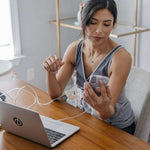 Back Snap Hands Free Nursing & Pumping Top in Sleet | Milk & Baby