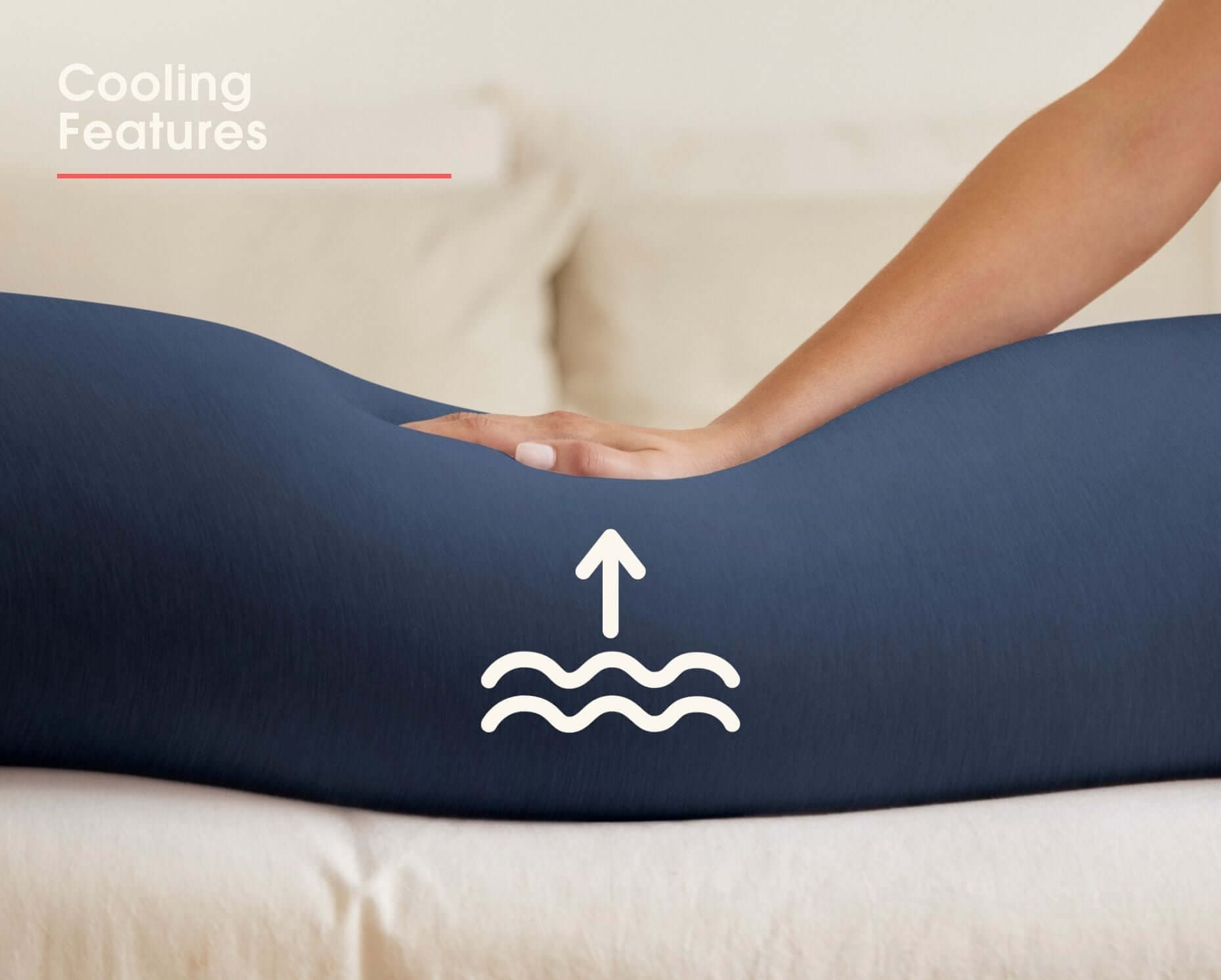 Nursing & Pregnancy Pillow | Midnight Blue | Milk & Baby