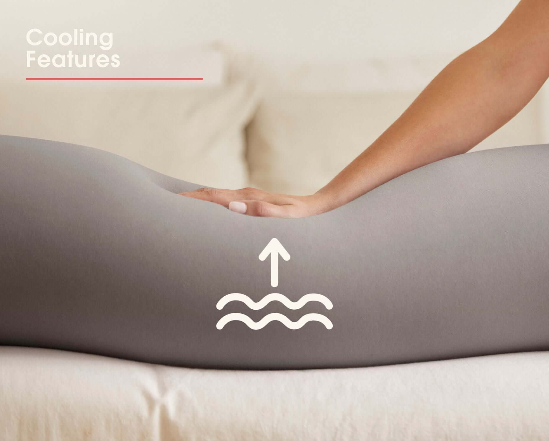 Nursing & Pregnancy Pillow | Stone | Milk & Baby