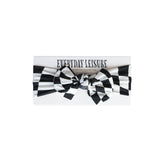 B&W Wavy Checker | Bamboo Head Wrap | Milk & Baby