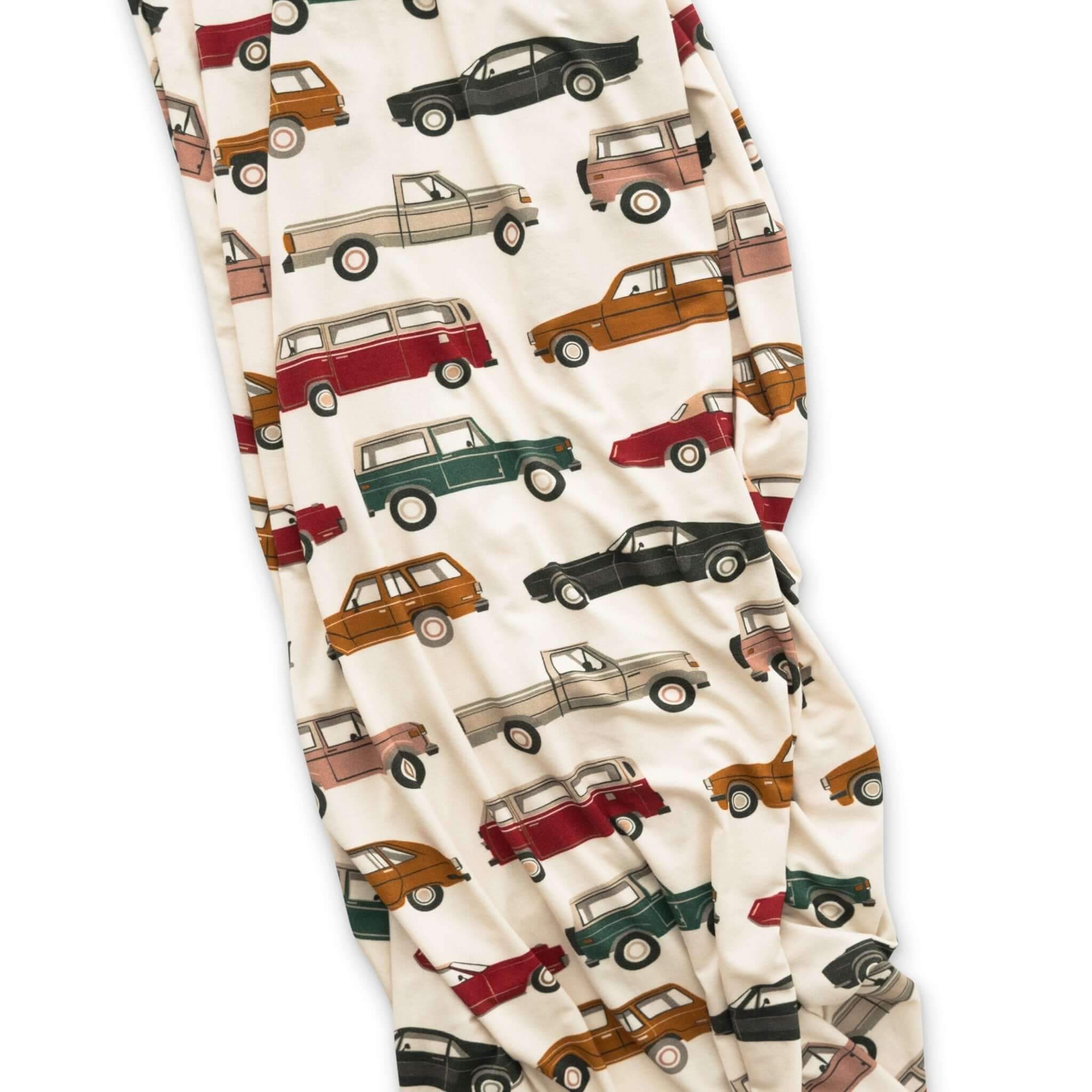 Cars Stretch Swaddle Blanket | Milk & Baby