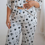 Tattoo Heart Heather Grey | Women's Boxer Pant | Milk & Baby