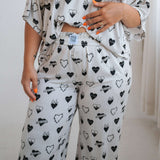Tattoo Heart Heather Grey | Women's Boxer Pant | Milk & Baby