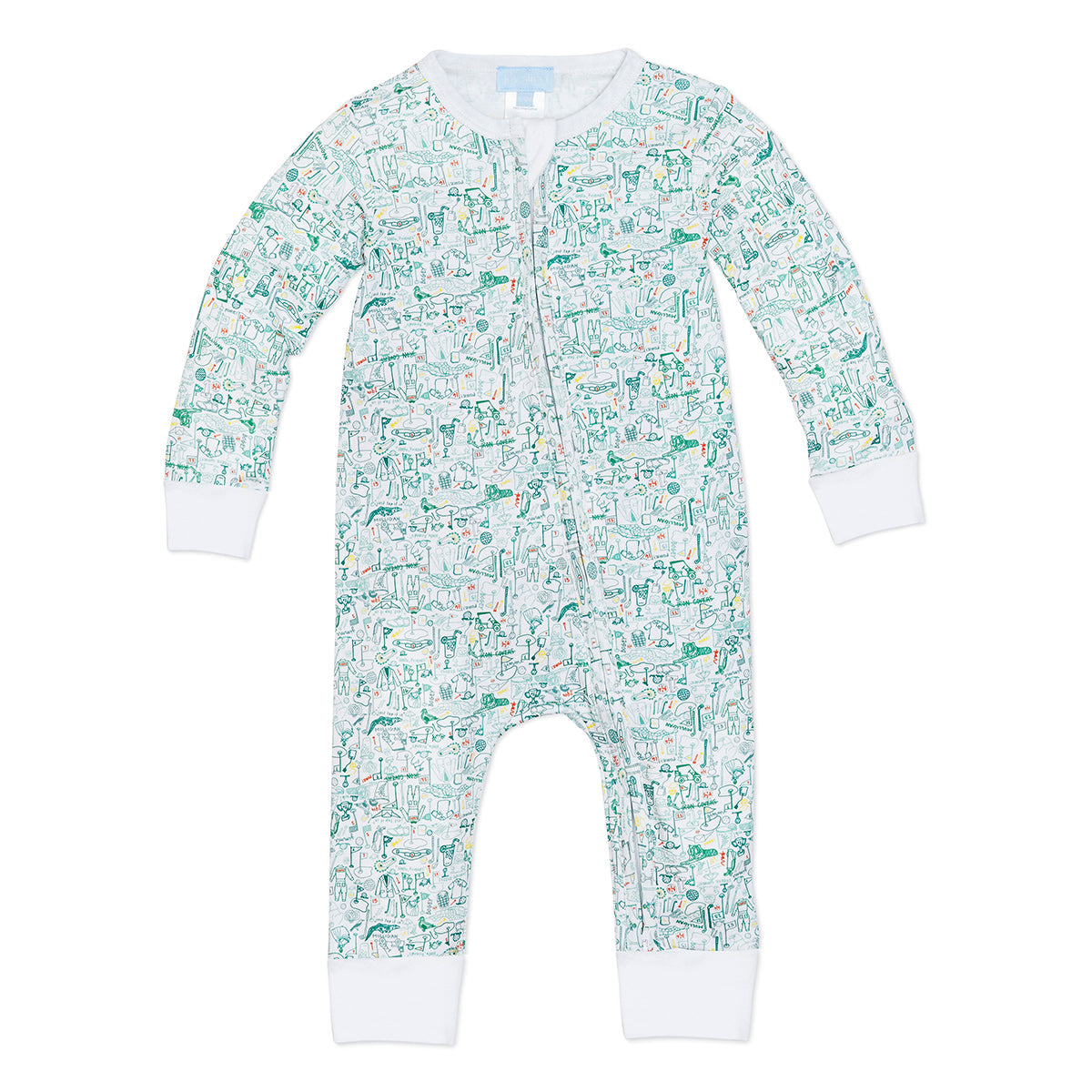 Golf Zip Baby Onesie | Milk & Baby