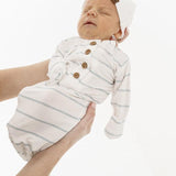 Dusk Striped Everything Knotted Newborn Gown Milk & Baby