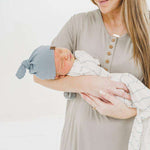 Dusk Striped Everything Knotted Newborn Gown Milk & Baby