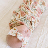 Muslin Swaddle Blanket | Dusty Pink Floral