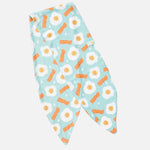 Bacon & Eggs Bow Headband | Blue | Milk & Baby
