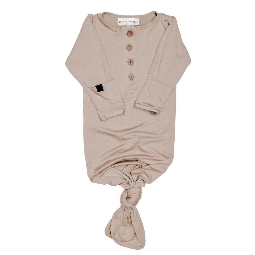 Fawn Everything Knotted Newborn Gown Milk & Baby