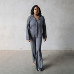 Midnight Checker | Women's Flare Set | Milk & Baby