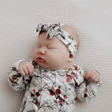Floral Newborn Knotted Baby Gown | Milk & Baby