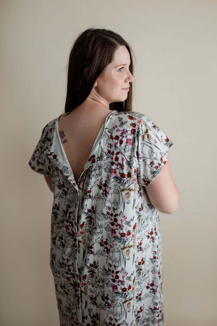 Floral Labor & Delivery Gown | Milk & Baby