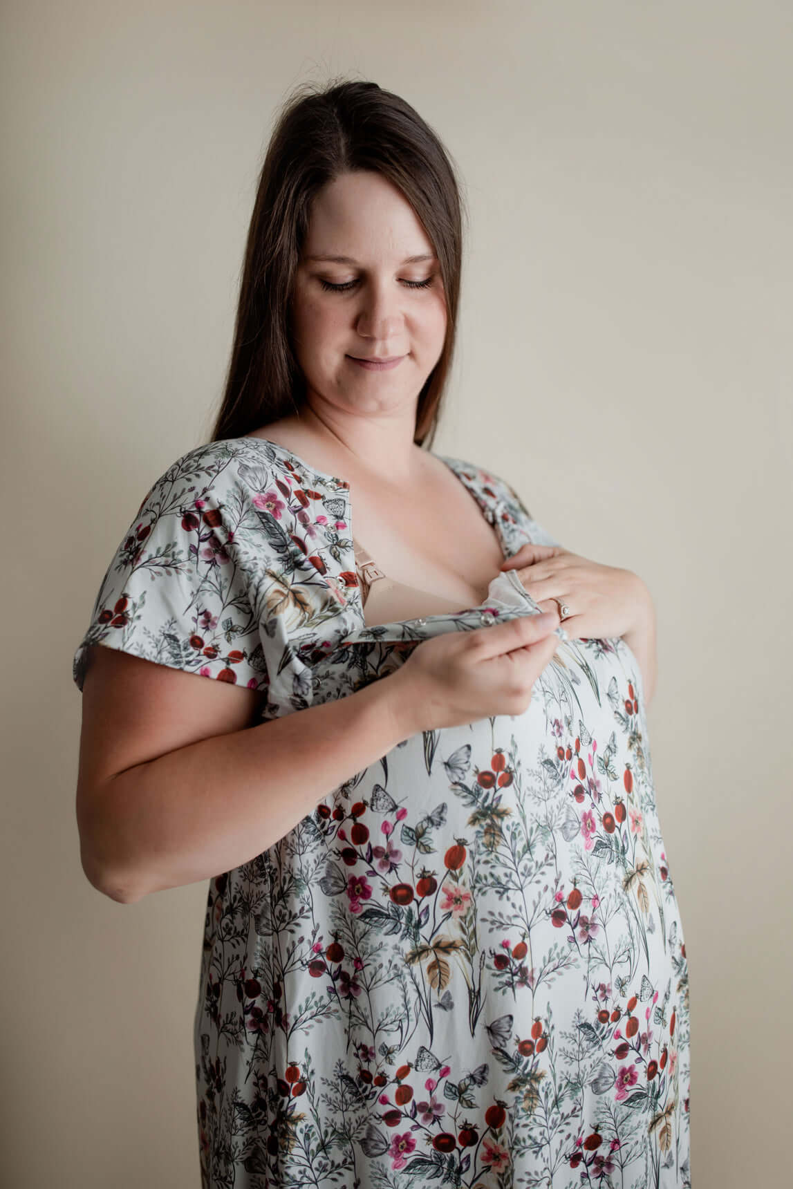 Floral Labor & Delivery Gown | Milk & Baby