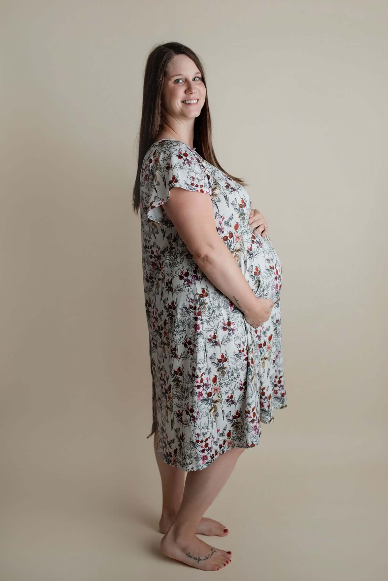 Floral Labor & Delivery Gown | Milk & Baby