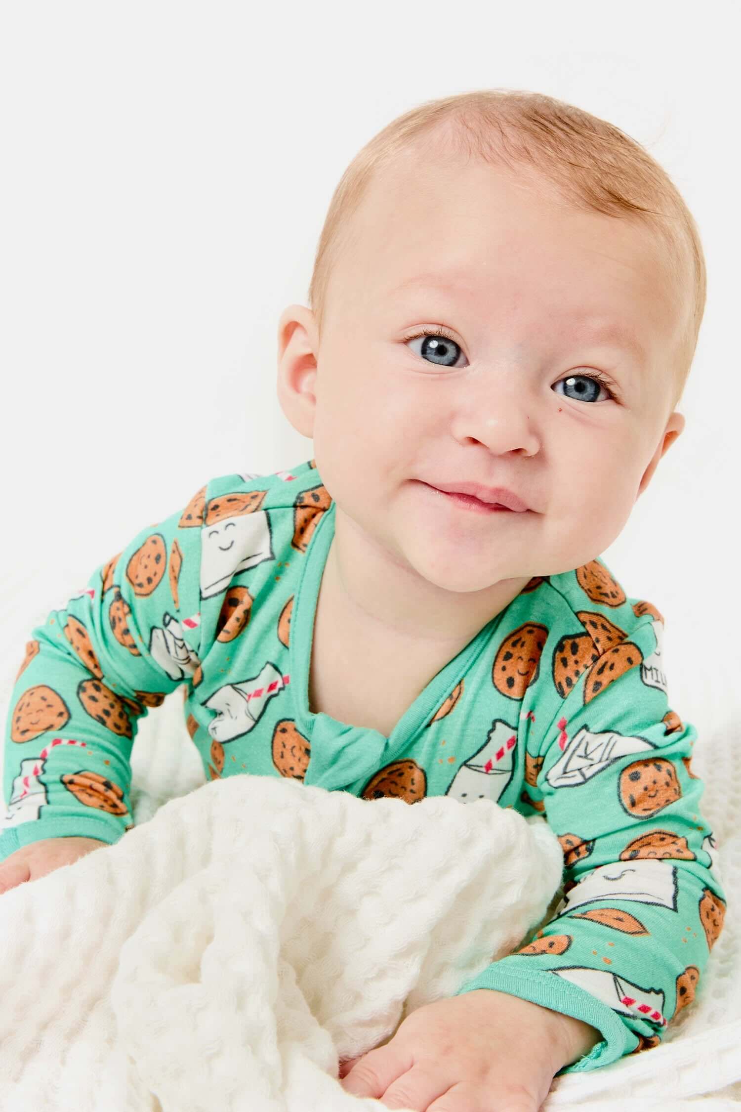 Milk and Cookies | Soft & Stretchy Zipper Footie | Milk & Baby