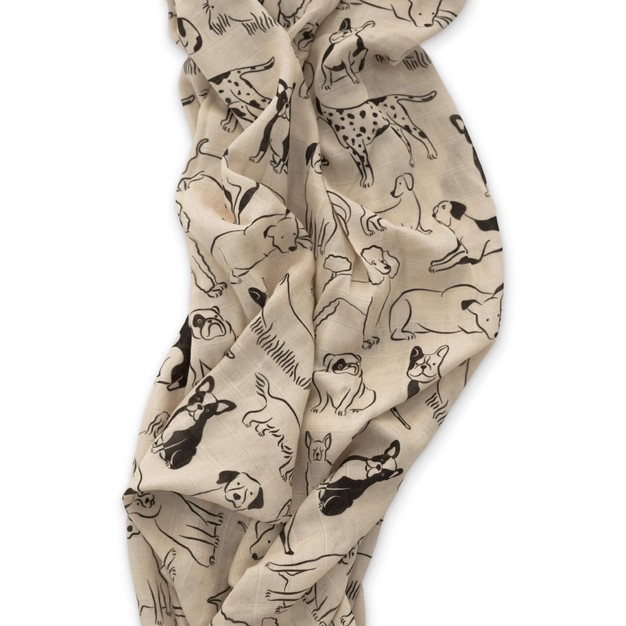 Good Dog Muslin Swaddle Blanket | Milk & Baby