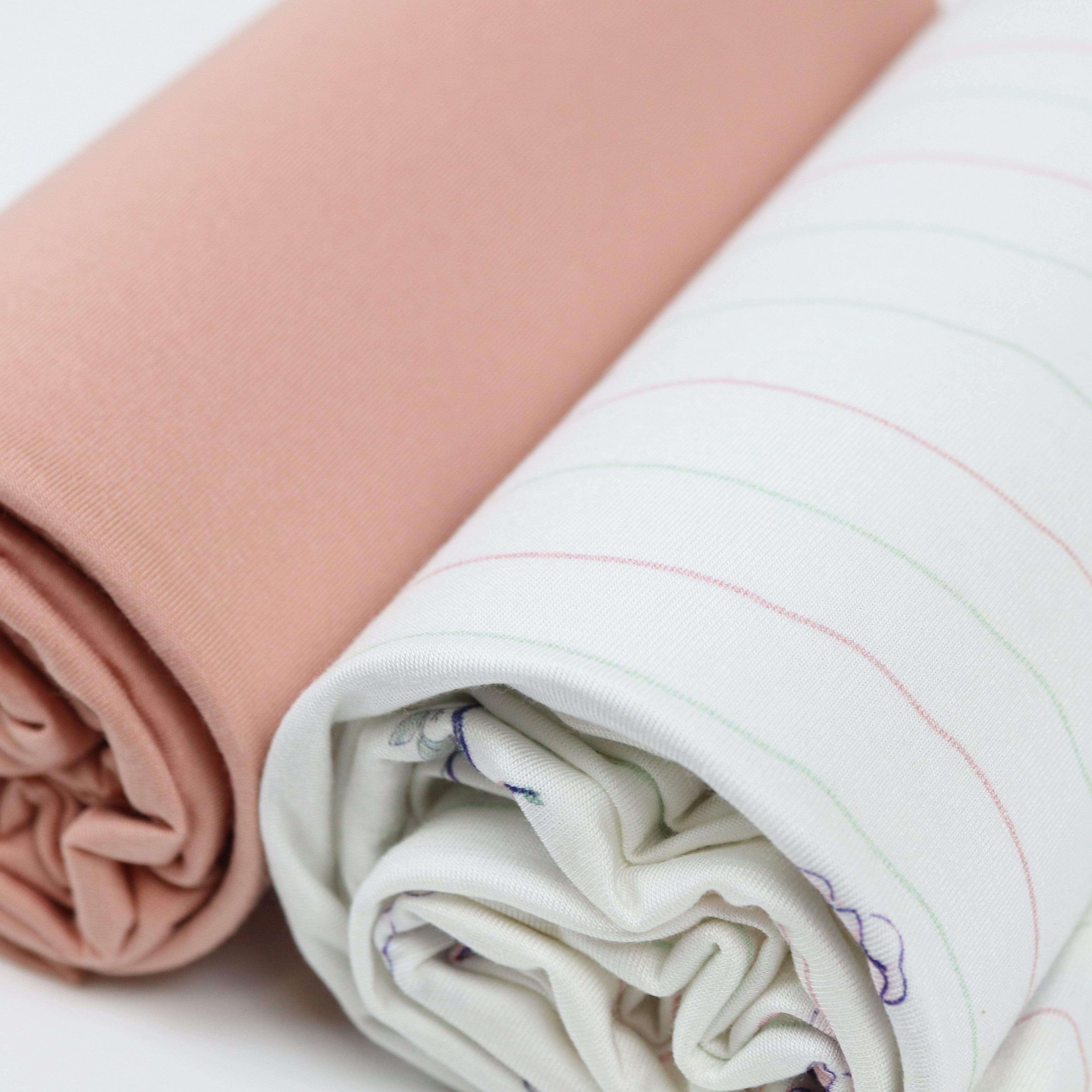Flower and Pink 2 PK Swaddle Blanket | Milk & Baby