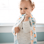 2 PK Newborn Receiving Blankets | Baby Receiving/Swaddle Blankets | Milk & Baby