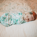 2 PK Newborn Receiving Blankets | Baby Receiving/Swaddle Blankets | Milk & Baby