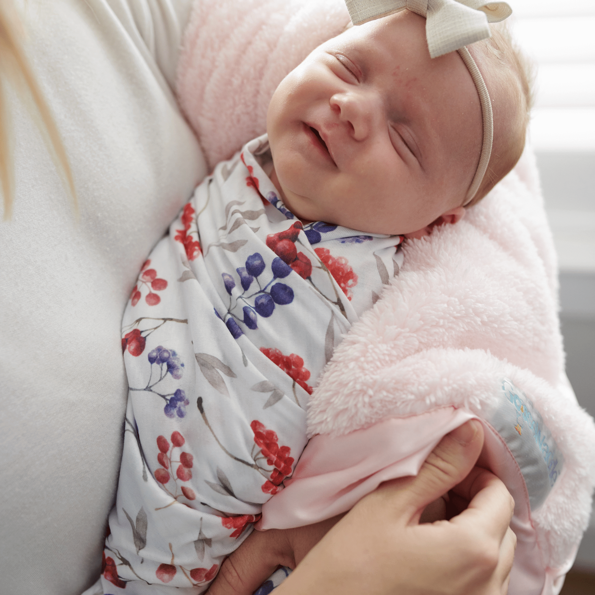 2 PK Newborn Receiving Blankets | Baby Receiving/Swaddle Blankets | Milk & Baby