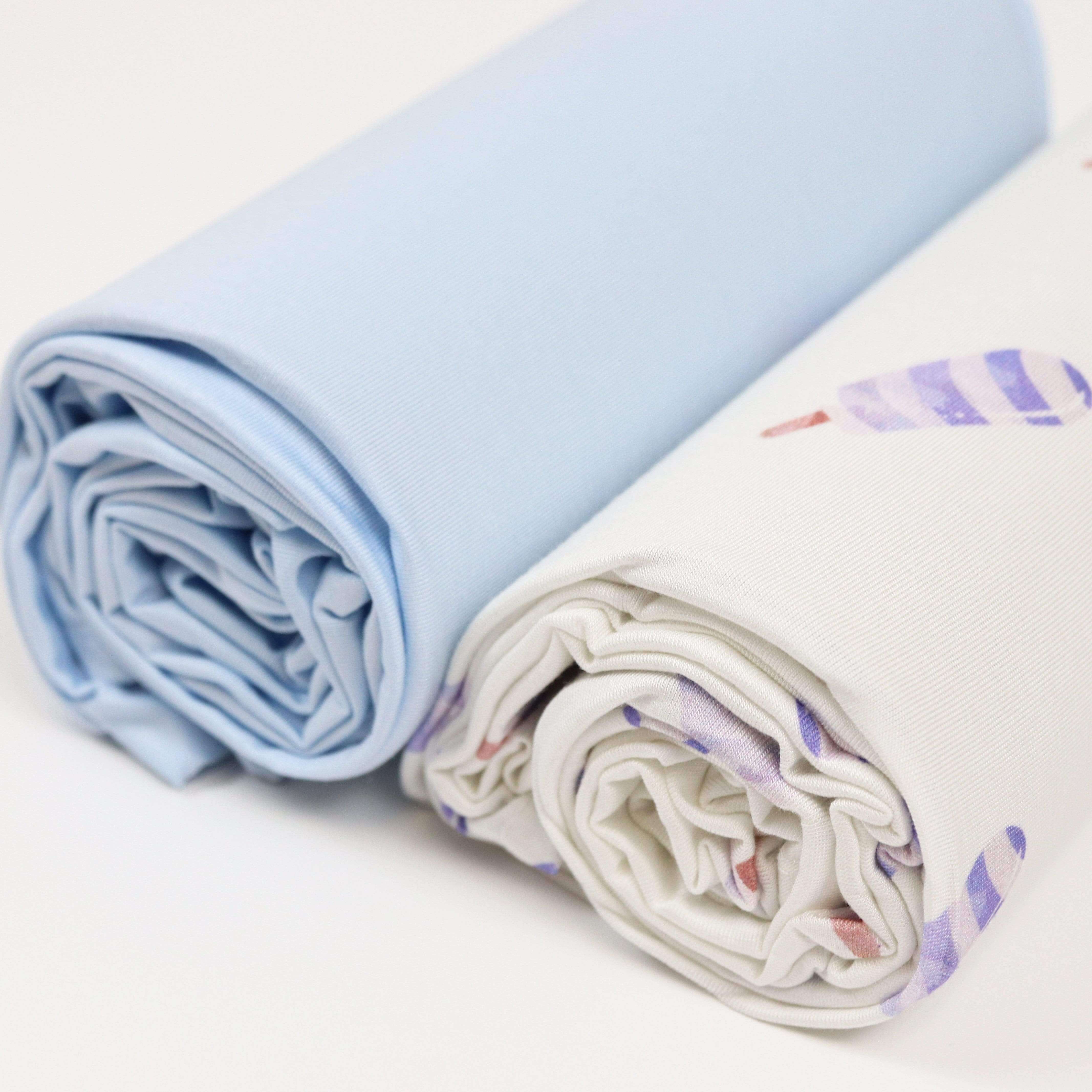 Blue Popsicle and Blue 2 Pack Swaddle Blanket | Milk & Baby
