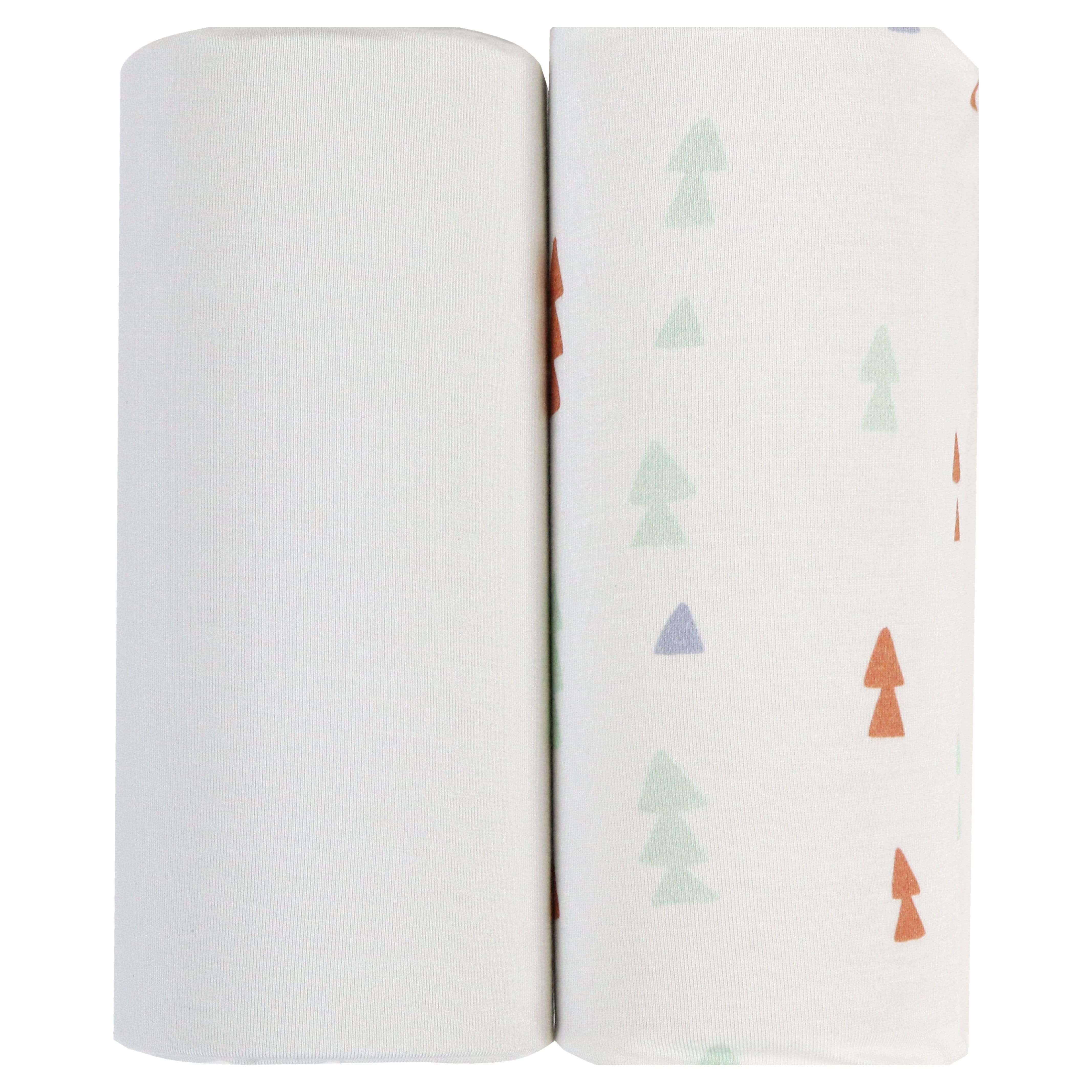 Triangles and Gray 2 PK Swaddle Blanket | Milk & Baby