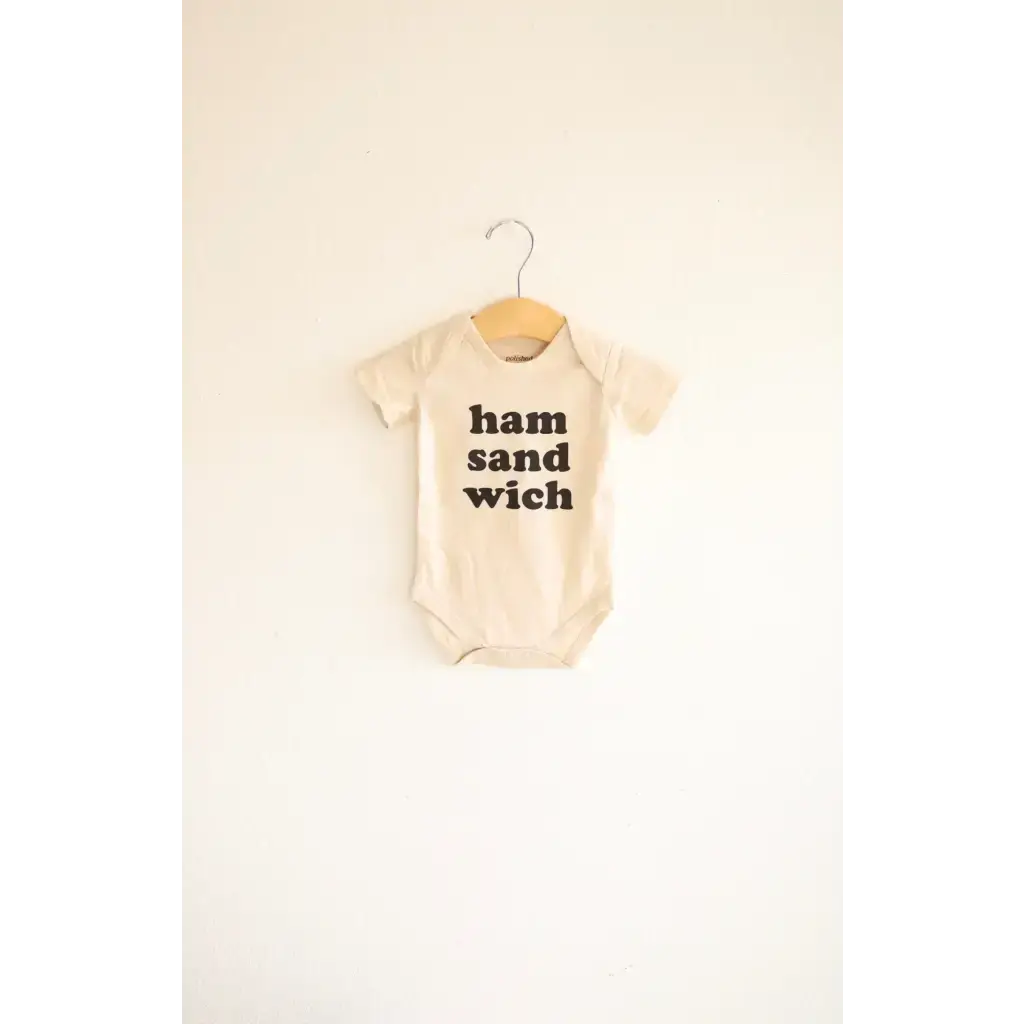 Ham Sandwich Organic Cotton Baby Onesie | Milk & Baby