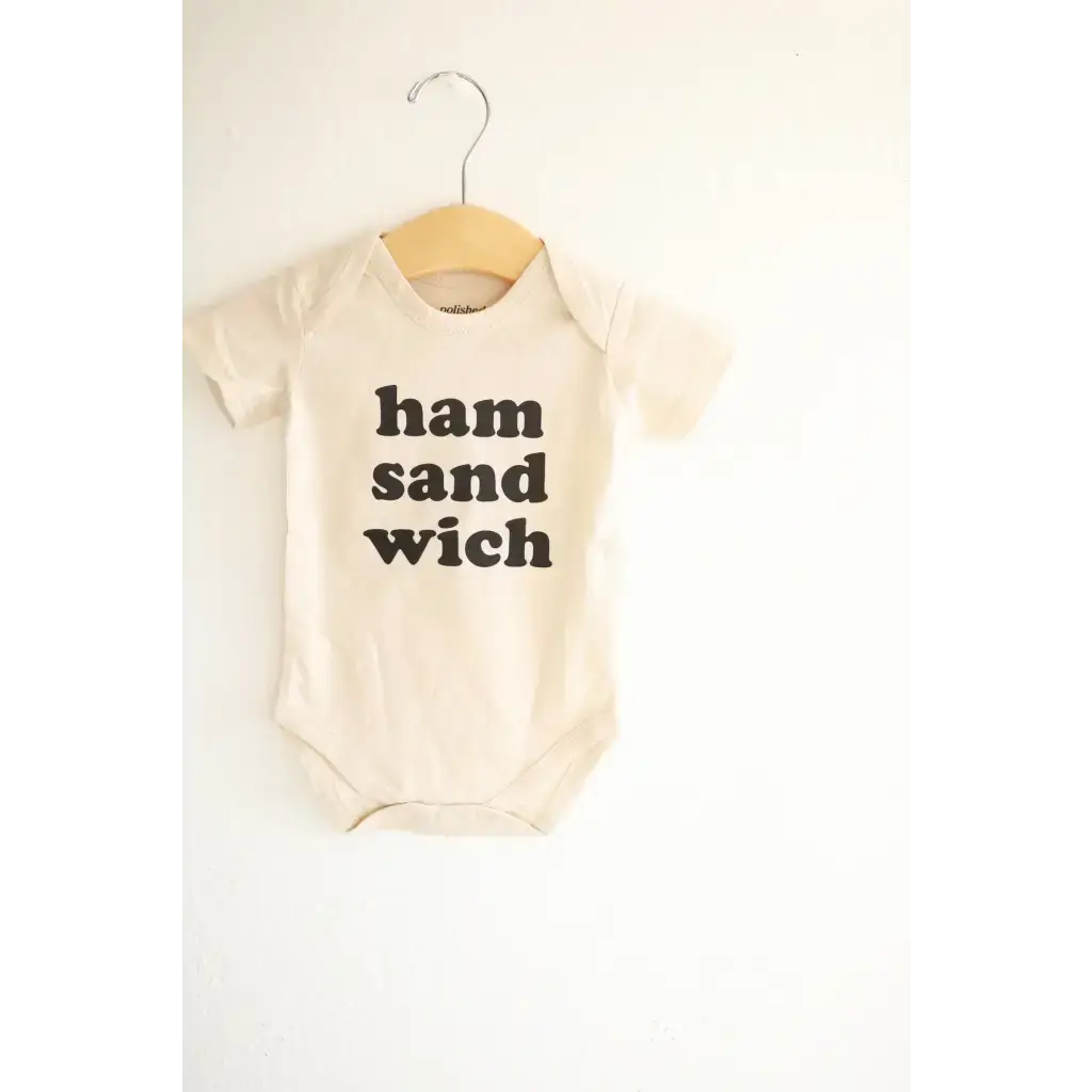 Ham Sandwich Organic Cotton Baby Onesie | Milk & Baby