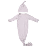 Harbor Mist Knotted Newborn Baby Gown | Milk & Baby