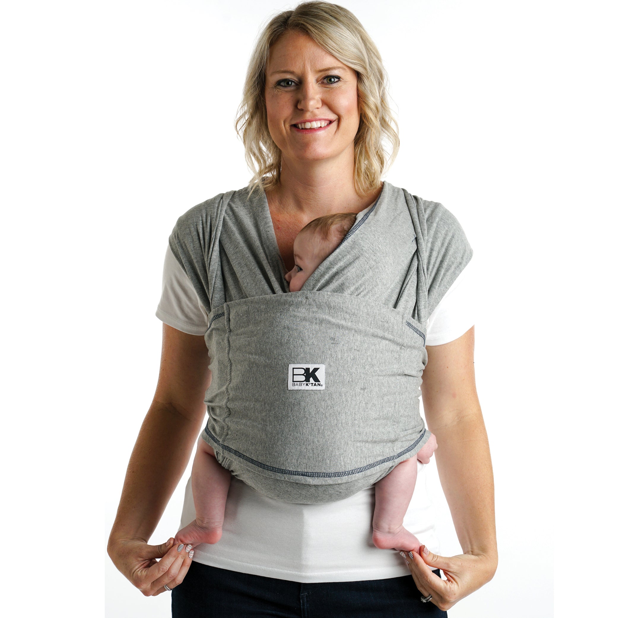 Baby K'tan Original Baby Carrier | Heather Grey | Milk & Baby