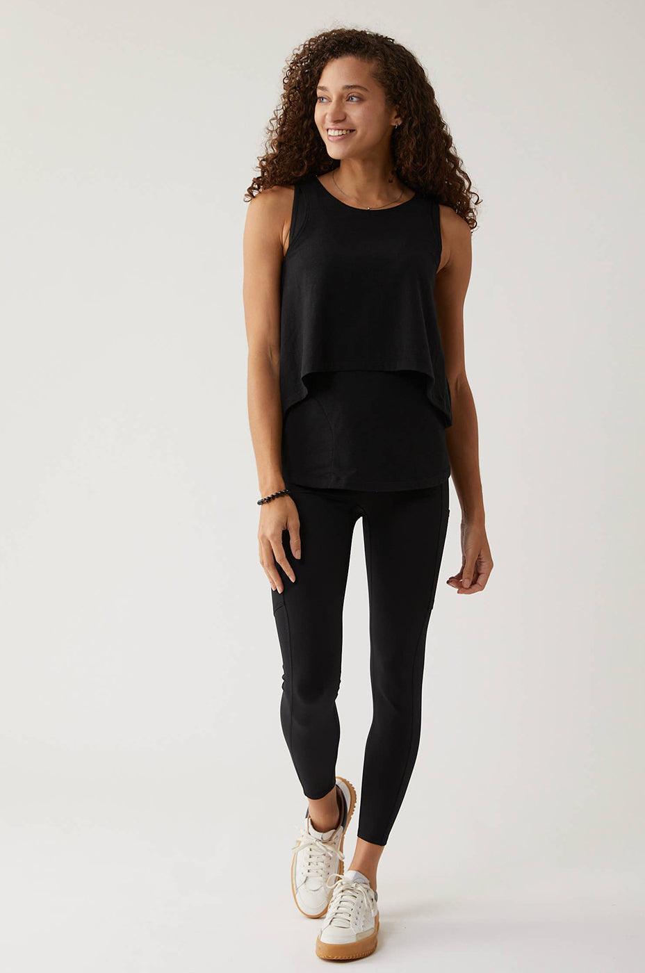 Hero - Double Layer Hands-Free Nursing & Pumping Top | Black | Milk & Baby