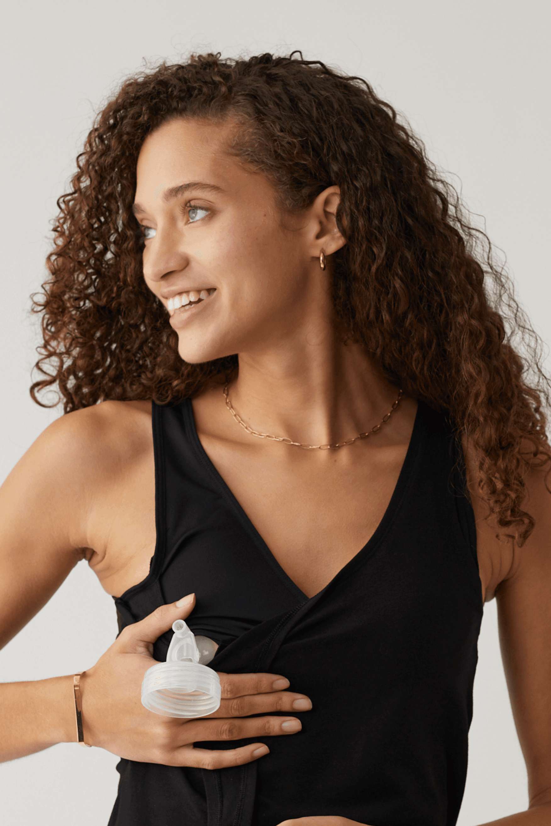 Hero - Double Layer Hands-Free Nursing & Pumping Top | Black | Milk & Baby