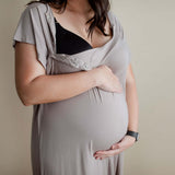 Harbor Mist Maternity Mommy Labor & Delivery Gown | Milk & Baby