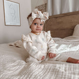 Luna + Luca Tulip Jacquard Jumpsuit | Milk & Baby