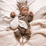 Luna + Luca Baby Bear Jumpsuit | Acorn | Milk & Baby