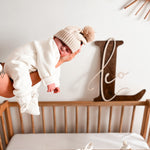 Luna + Luca Classic Purl Knit Jumpsuit - White | Milk & Baby