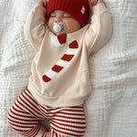 Candy Cane Striped Leggings | Milk & Baby