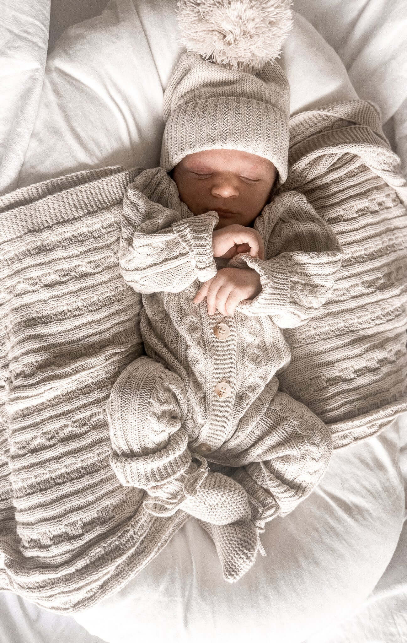 Luna + Luca Organic Booties - Natural | Milk & Baby