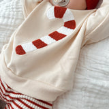 Candy Cane Chenille Pullover | Mom & Baby