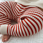 Candy Cane Striped Leggings | Milk & Baby