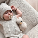 Luna + Luca Knotted Hat | Black Speckle | Milk & Baby