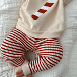 Candy Cane Striped Leggings | Milk & Baby
