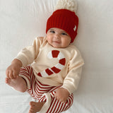 Candy Cane Chenille Pullover | Mom & Baby