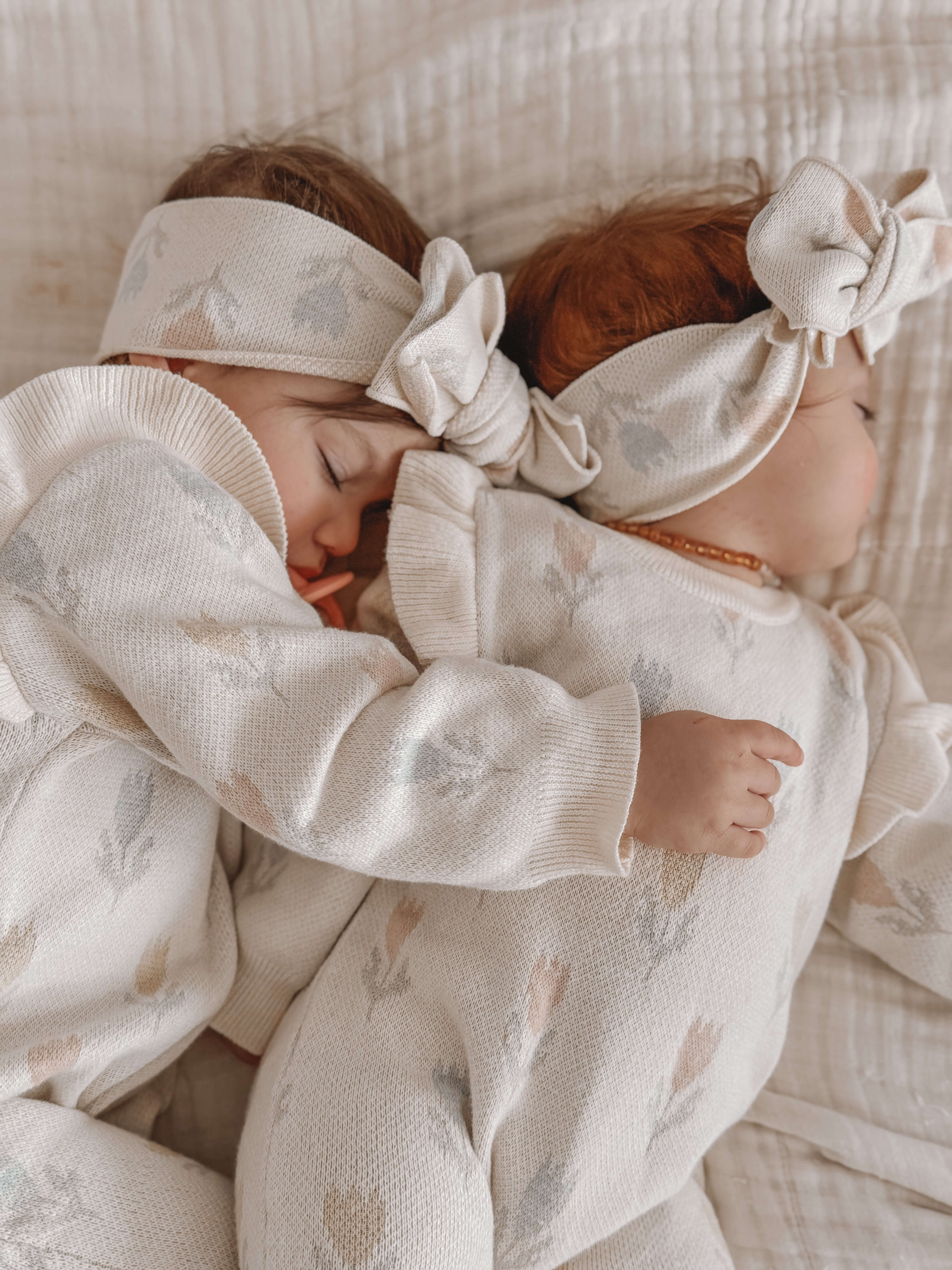 Luna + Luca Tulip Jacquard Jumpsuit | Milk & Baby