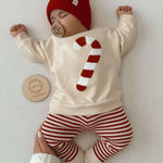 Candy Cane Striped Leggings | Milk & Baby