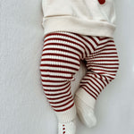 Candy Cane Embroidered Booties | Milk & Baby