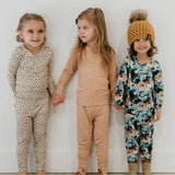 Charli Print | Bamboo Zip Pajamas | Milk & Baby