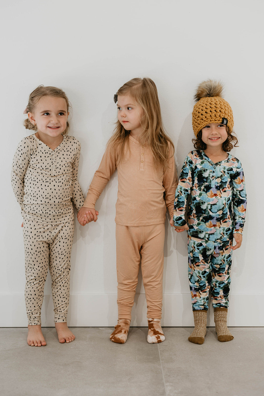 Charli Print | Bamboo Zip Pajamas | Milk & Baby