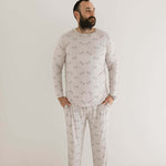 Arm Day | Men's Long Sleeve Bamboo Pajamas | Milk & Baby